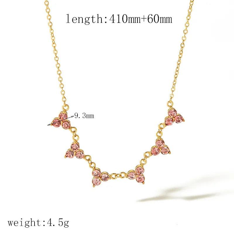Modern Triangle Stone Necklace