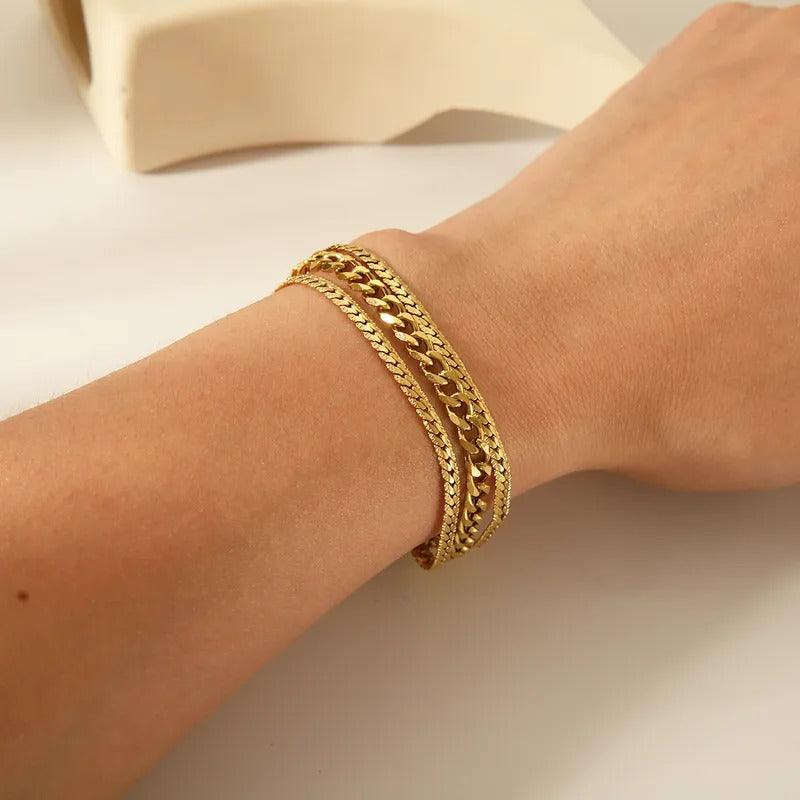 Multilayer Chain Bracelet