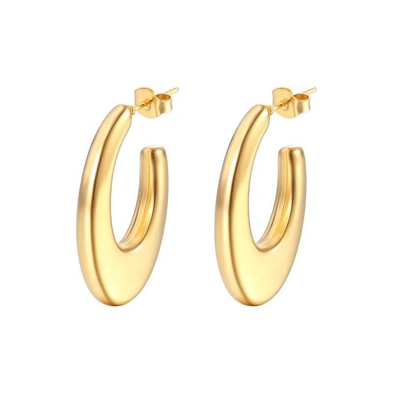 Chunky Golden Hoops