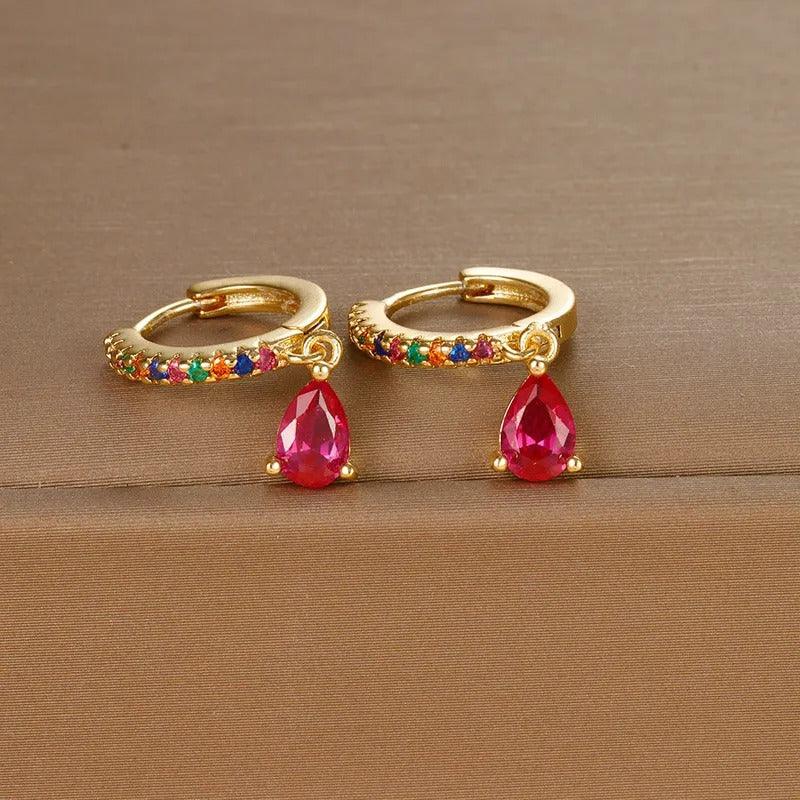 Drop Crystal Earrings