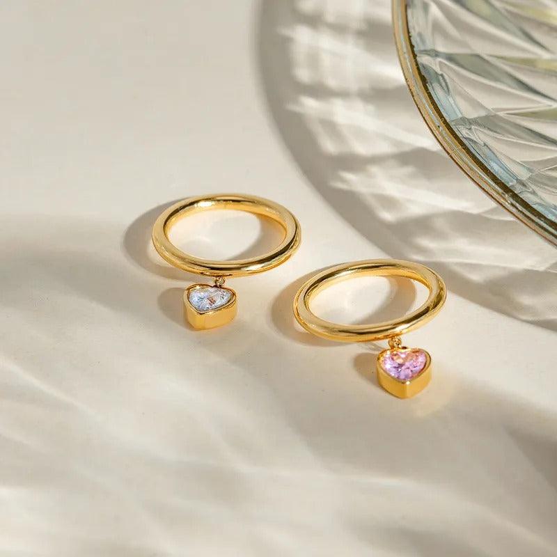 Heart Charm Ring