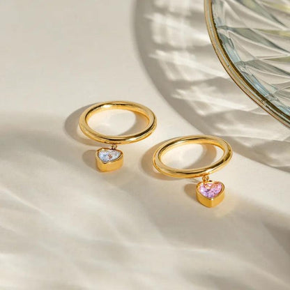 Heart Charm Ring
