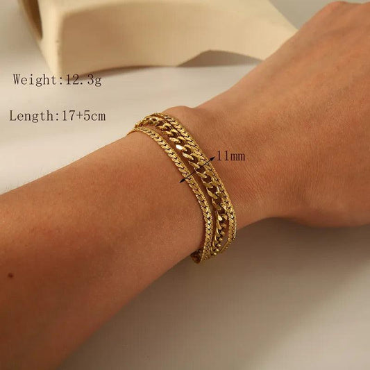 Multilayer Chain Bracelet